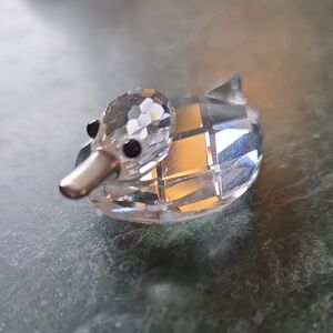Swarovski Crystal Duck Figurine